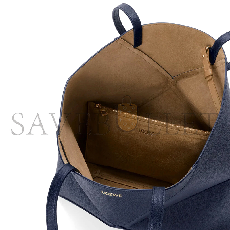LOEWE MEDIUM HORIZONTAL PUZZLE FOLD TOTE IN SOFT GRAINED CALFSKIN A779PEWX04 (31.5*29*12.5cm)